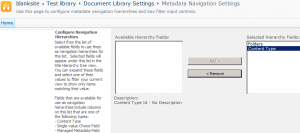 Configure Navigation Hierarchies